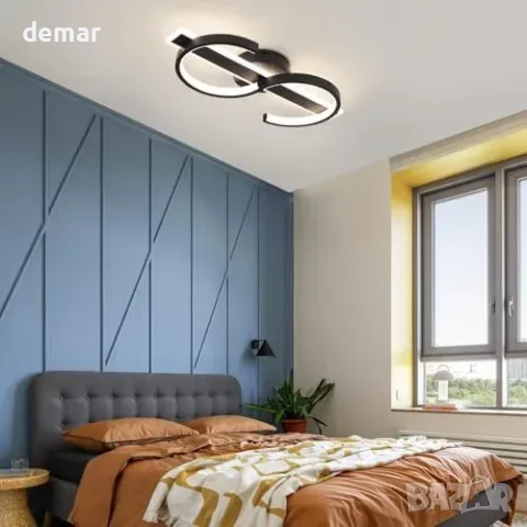 LED таванен полилей 45 см с димер и дистанционно, снимка 6 - Лампи за таван - 55933415