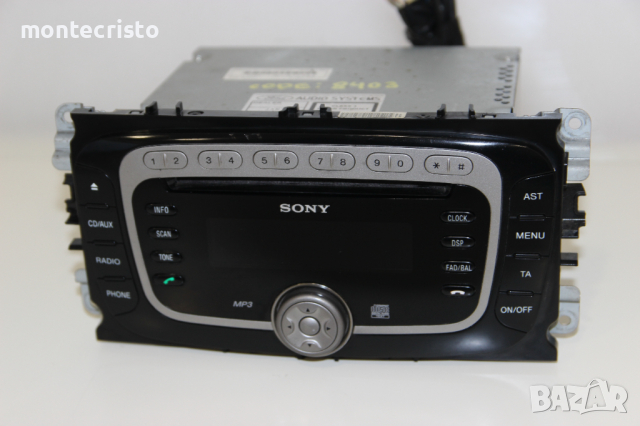 CD RADIO AUX MP3 Ford Focus MK2 facelift (2008-2011г.) 7M5T18C939EC / 7M5T-18C939-EC Sony касетофон, снимка 3 - Аксесоари и консумативи - 44700505