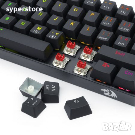 Клавиатура Безжична и USB Геймърска Redragon Dragonborn K630RGB Механична с RGB Подсветка, снимка 5 - Клавиатури и мишки - 36269716