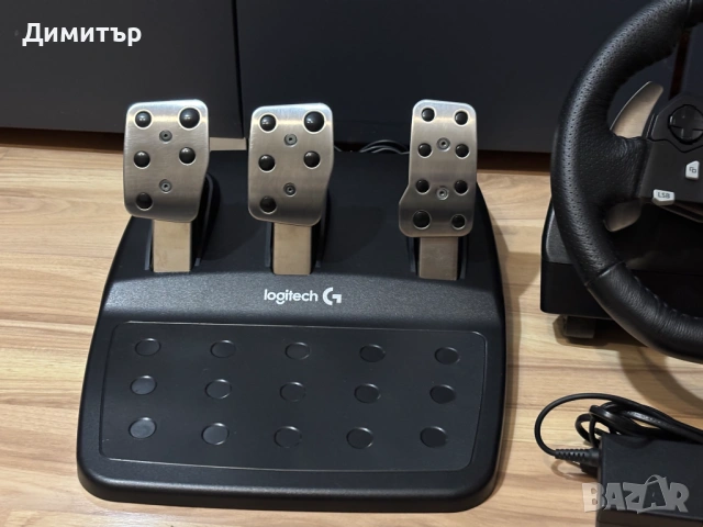 Волан Logitech G920 + Shifter, снимка 4 - Джойстици и геймпадове - 53688847