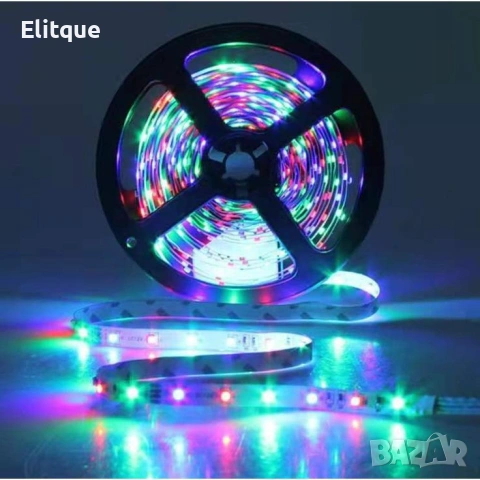 Лента с RGB LED диоди – 5 метра с дистанционно управление ✨