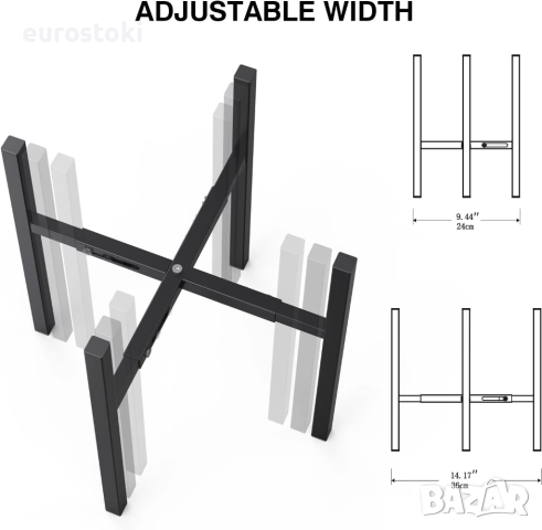 Регулируема поставка за саксии,  метална черна, снимка 3 - Стайни растения - 52471786