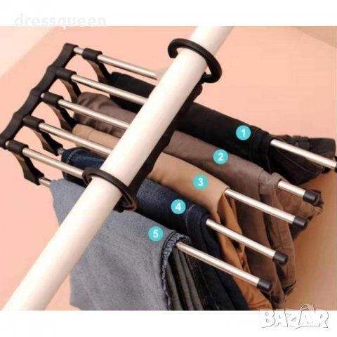 3824 Сгъваема закачалка за панталони , снимка 16 - Органайзери - 39724905