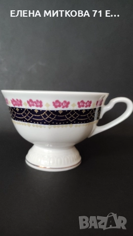 Colditz ГДР един много фин и крехък троен сет за чай/дълго кафе, снимка 9 - Сервизи - 52542294