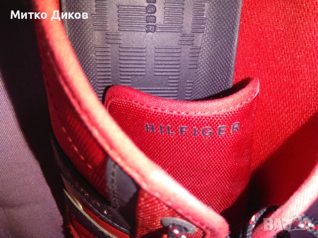  Tomy Hilfiger  маркови маратонки промазан плат US 12  UK 11 №46 стелка 295мм, снимка 12 - Маратонки - 40876918