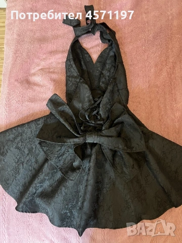 Ефектна черна рокля , снимка 4 - Рокли - 53169920