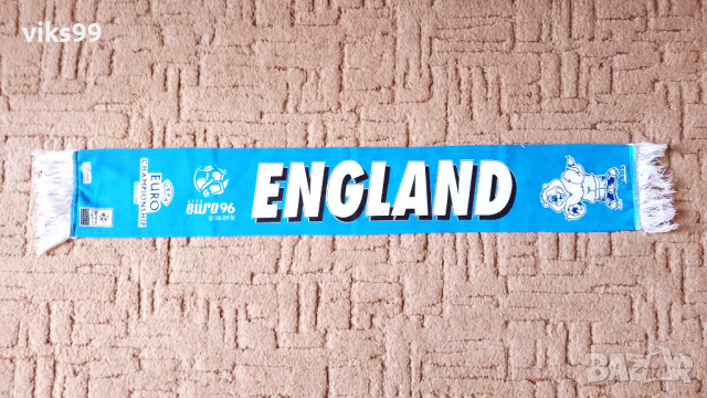 Двустранен шал England / Англия, Евро 1996, снимка 2 - Фен артикули - 44742848