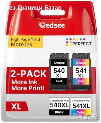 Ново Canon 540XL 541XL мастило комплект 2 касети за MG3250 MX535 TS5151