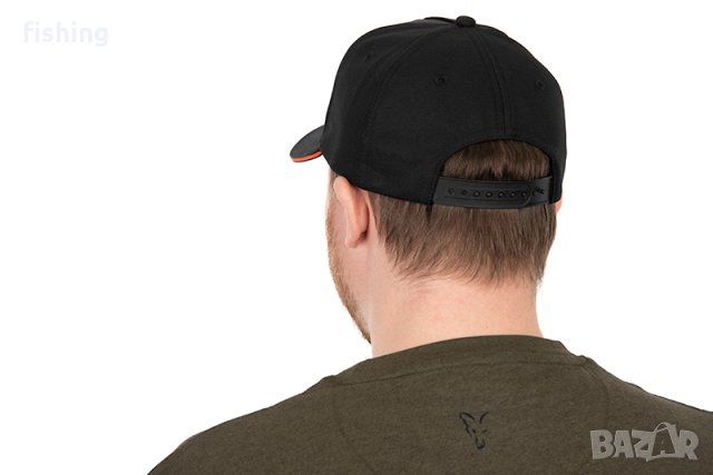 Шапка Fox Collection Baseball Cap Black/Orange, снимка 6 - Екипировка - 41388848