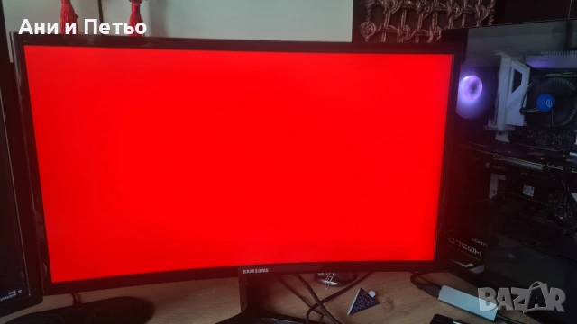 Монитор SAMSUNG C24F396FH 24" Curved TFT 16:9 1920x1080, снимка 7 - Монитори - 53131526