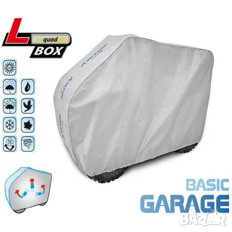 Сиво покривало Kegel Basic L BOX QUAD за ATV, снимка 2 - Аксесоари и консумативи - 55866094