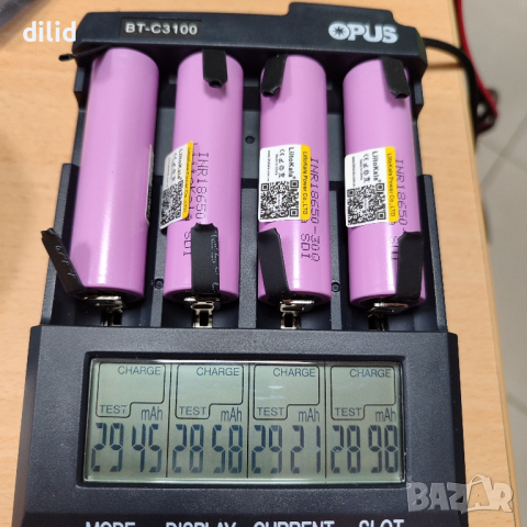 Li Ion 18650 литиево йонни батерии Liitokala 30Q 3000mAh 15A, снимка 1