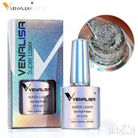 VENALISA SUPER LASER UV&LED ГЕЛ ЛАК С ЛАЗЕР ЕФЕКТ, снимка 2 - Продукти за маникюр - 34376102