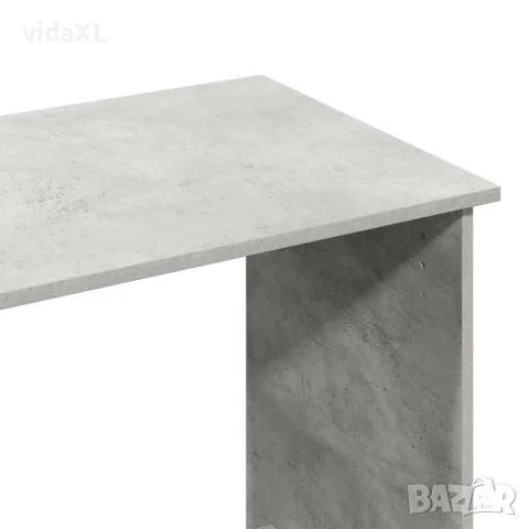 vidaXL Бюро, бетонно сиво, 102x50x75 см, инженерно дърво, снимка 8 - Бюра - 56148274