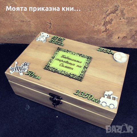 Персонализиран подарък кутия за бебешки съкровища/бебешка визитка , снимка 16 - Декорация за дома - 36488938