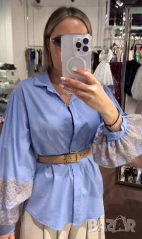 колан от естествена кожа в кутия ysl saint laurent