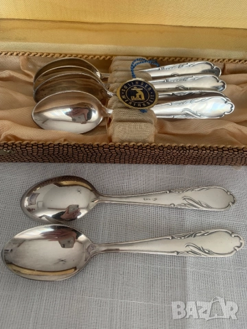 Комплект посребрени лъжички за кафе Solingen* Сребърно покритие 100 , снимка 11 - Прибори за хранене, готвене и сервиране - 48028121