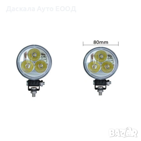 1бр. ЛЕД LED BAR ЛЕД лампа, прожектор с 3 диода 12-24V, 9W, снимка 2 - Аксесоари и консумативи - 53800753