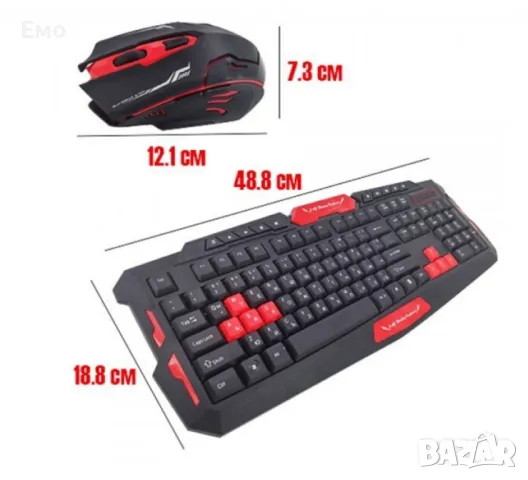 Гейминг без граници - Безжична клавиатура и мишка за победители - Гаранция: 12 месеца., снимка 2 - Клавиатури и мишки - 48258482