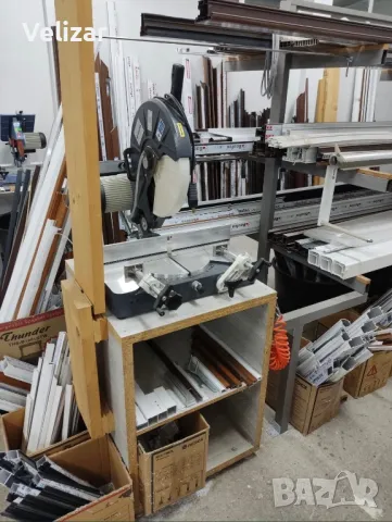 Циркуляр за рязане на алуминиеви и пвц профили с 400мм режещ диск, снимка 2 - Други машини и части - 49718698