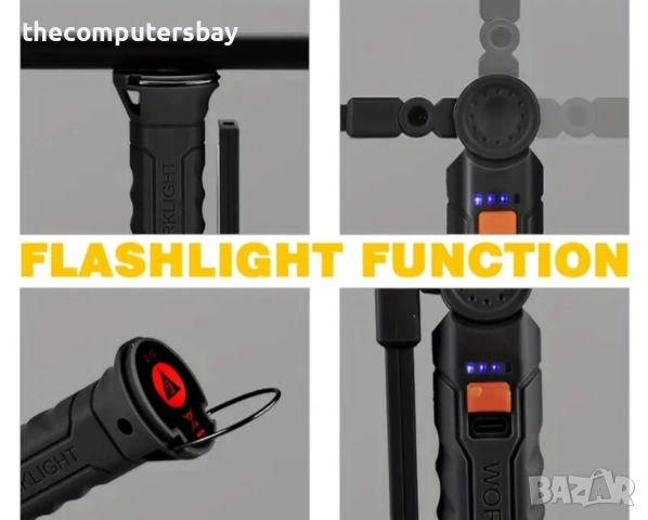 Работна LED работна лампа с магнитна дръжка MACROCOSM, снимка 5 - Лед осветление - 52412336