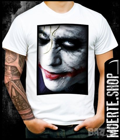 Тениска с щампа JOKER FACE