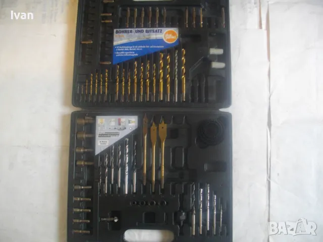 MANESMANN BOHLER НОВ НЕМСКИ НЕПЪЛЕН КОМПЛЕКТ 73 БРОЯ ИНСТРУМЕНТИ БОРКОРОНИ СВРЕДЛА БИТОВЕ БОРФРЕЗЕРИ, снимка 4 - Други инструменти - 49703459