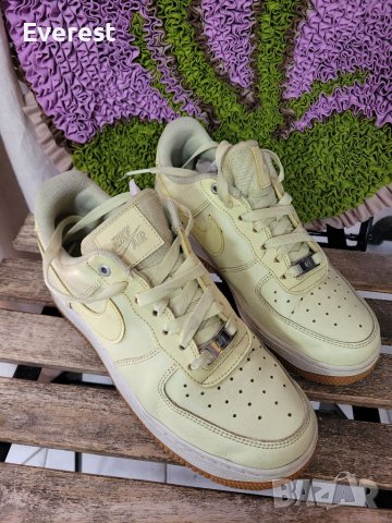 Nike Air Force 1 лимоненожълти- 38 номер , снимка 6 - Кецове - 39697138