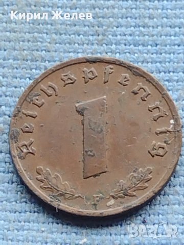 Монета 1 райхсфенинг 1937г. Германска империя с свастика 34841