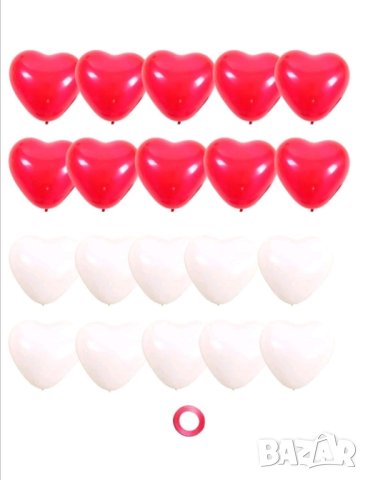 Парти балони с форма на сърце за изненада или предложение , снимка 2 - Други - 41882626