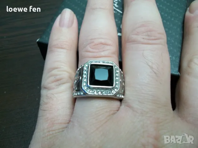 Iced Cult Silver - мъжки пръстен много красив медицинска стомана 316L, снимка 3 - Пръстени - 49550101