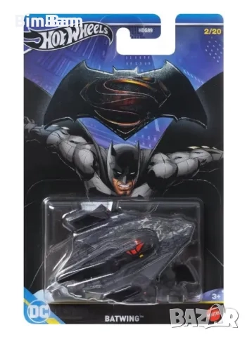 Оригинална колекционерска количка Hot Wheels Batman - Batwing