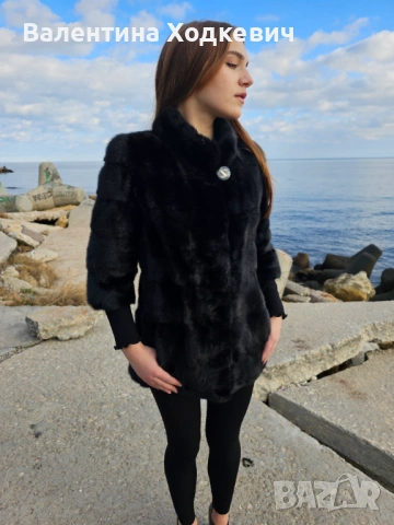 Шикозно палто от норка Black Diamond, снимка 6 - Палта, манта - 53592546