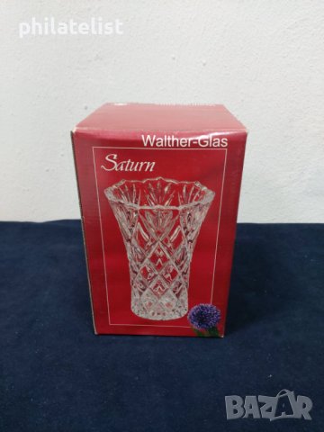 Walther Glas Blue - Ваза, снимка 2 - Вази - 40339203
