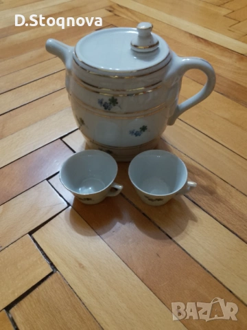 Порцеланов сервиз за ракия от Соца - Ретро - Винтидж , снимка 2 - Антикварни и старинни предмети - 53710196