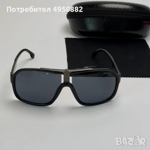 Слънчеви очила Carrera Mask Oversized нови, черни, снимка 3 - Слънчеви и диоптрични очила - 56160866