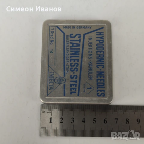 Стари игли за спринцовка Injekta Германия 12 броя #5962, снимка 7 - Други ценни предмети - 50473724