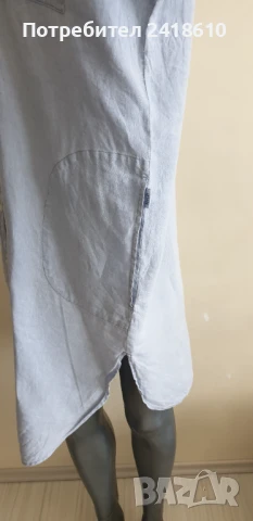 Replay Essentials Лен / Womens Shirtdress Oversize Size S /XS  ОРИГИНАЛ! Дамска Ленена Рокля!, снимка 10 - Рокли - 50697437