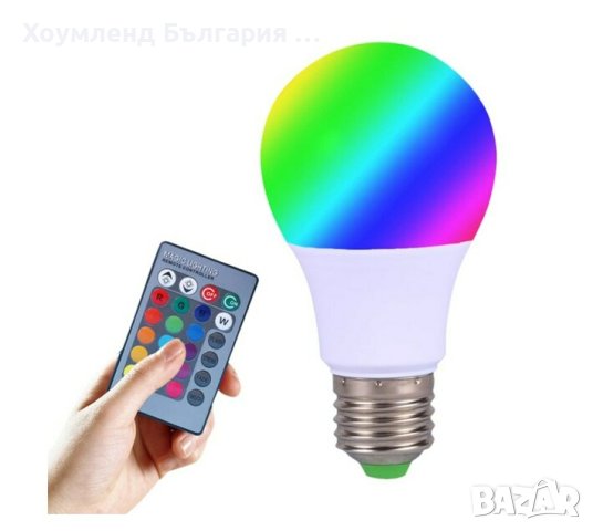 Многоцветна LED крушка с дистанционно - парти лампа, снимка 4 - Крушки - 41943075