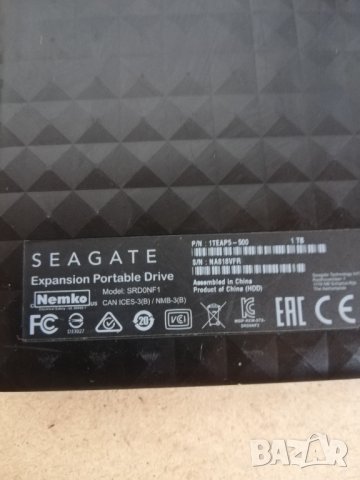 HDD Seagate 1TB portable преносим USB 3.0, снимка 5 - Външни хард дискове - 42394215