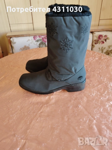 Дамски нови черни ботуши за сняг и дъжд Totes Snowflake 