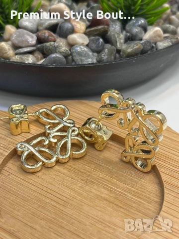 обеци от висококачествена стомана ysl saint laurent loewe Louis Vuitton Gucci , снимка 5 - Обеци - 53744737