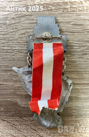 Възпоменателен знак (медал) – 9-ти международен народен поход, Мундерфинг, 1981 г., снимка 2 - Колекции - 53674594