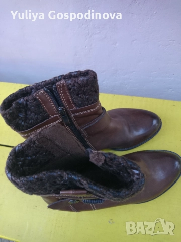 Дамски боти естествена кожа MARCO TOZZI , снимка 4 - Дамски боти - 52116952