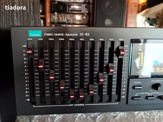 SANSUI SE-8X   stereo graphic equalizer spectrum analyzer, снимка 3 - Еквалайзери - 48885182