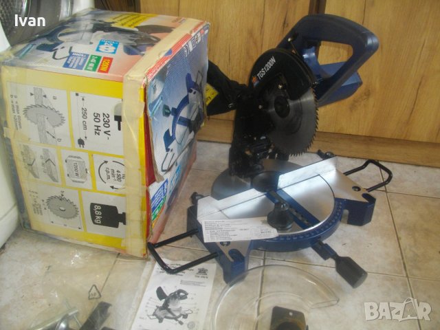 1200 Вата/ф210мм-Немска Профи Пендула-Потапящ Циркуляр-Пълен Комплект Аксесоари-Top Craft-Като Нова