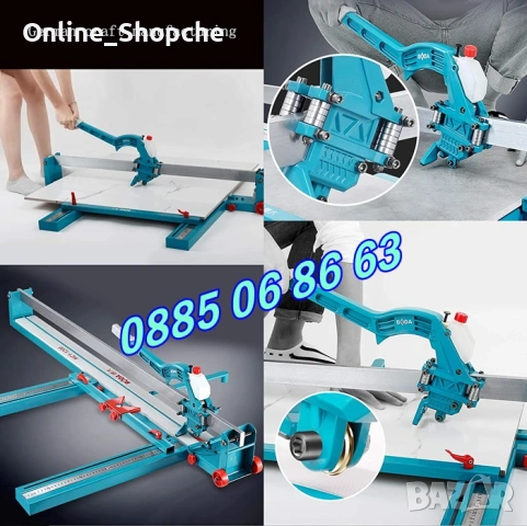 Релсова машина за рязане на плочки с лазер 1200 мм с 2 бр. ножчета, снимка 3 - Други инструменти - 53262114