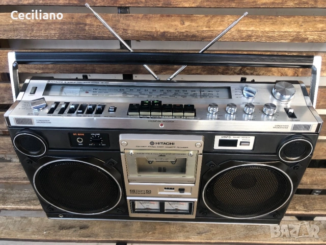 Радиокасетофон HITACHI TRK-8180Е В много добро визуално и техническо състояние!, снимка 9 - Радиокасетофони, транзистори - 53525866