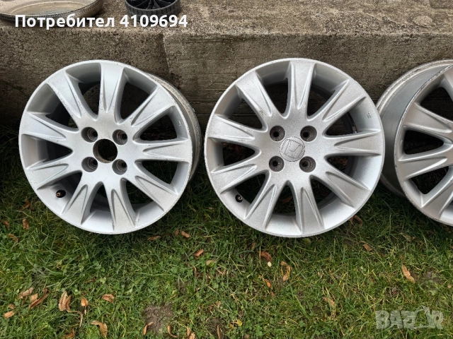 Джнти 15” Honda 4х100, снимка 3 - Гуми и джанти - 52798474
