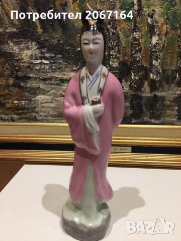 Порцеланова фигура на гейша, снимка 1